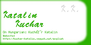 katalin kuchar business card